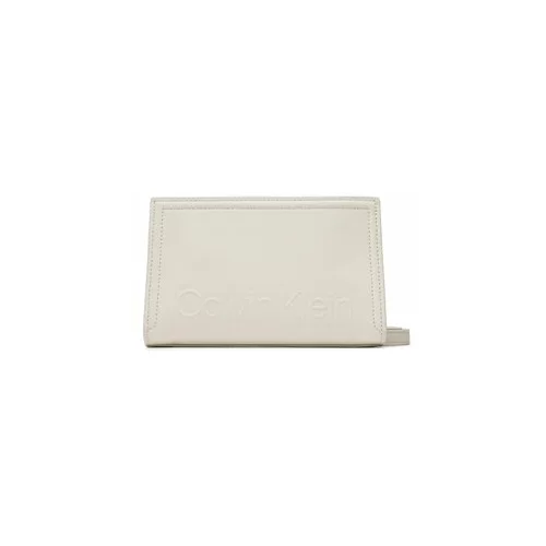 Calvin Klein Ročna torba Minimal Hardware Crossbody K60K609846 Bež