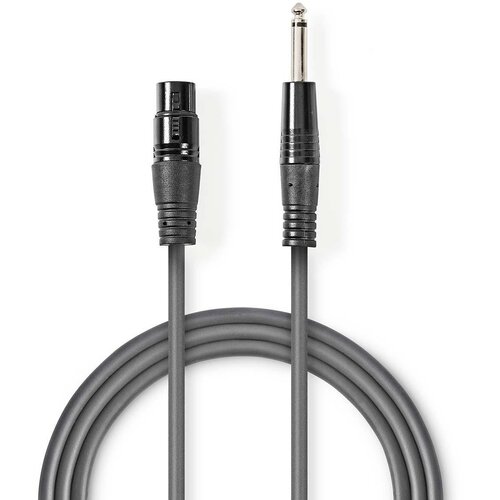 Nedis Mikrofonski kabal XLR 3PIN na 6.35mm 3m COTH15120GY30 Cene