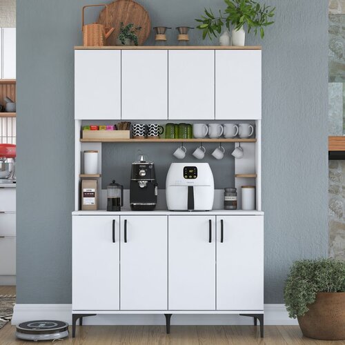 Hanah home JE176 - 3291 whitewalnut multi purpose cabinet Cene