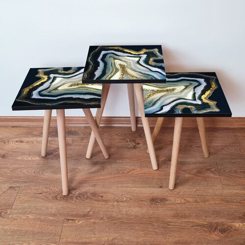 Hanah home Set 3 stočića 3Shp286 Multicolor Cene
