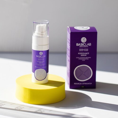 BasicLab Dermocosmetics Esteticus korekcijski serum proti pigmentnim madežem 0.05% Pure Retinal 30 ml Slike