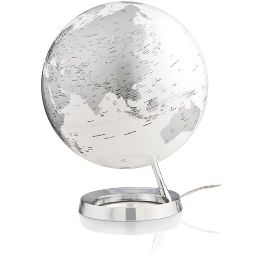 Tecnodidattica globus Metal Chrome, 30 cm, z lučko, angleški