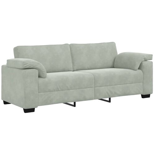  Dvodijelni set sofa s jastucima, svijetlo sivi bar&amp;scaron;un Slike