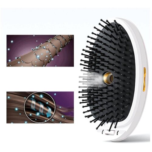 Venisymlis Prenosni Univerzalni Parni Spray Ion Hair Comb Anti-Static Hair Knot Electric Spray Vibration Massage, (22060138) Cene