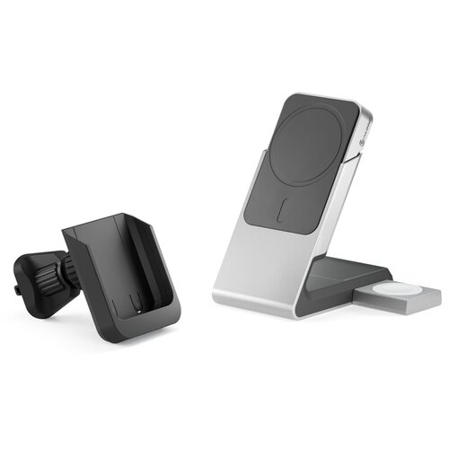 ALOGIC indukcijski punjač 3 A Matrix+ Wireless 3-in-1 MM31CPBCBK-G 5000 mAh Izlazi standard indukcijskog punjenja, Apple Slike