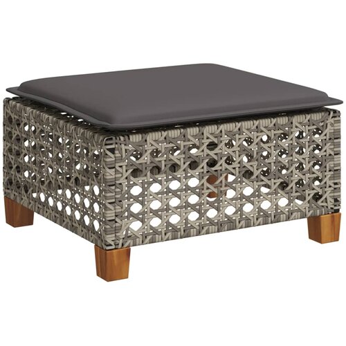  7-dijelni set vrtnih sofa sivi od poliratana Siva 63.5 x 56 x 32 cm Slike