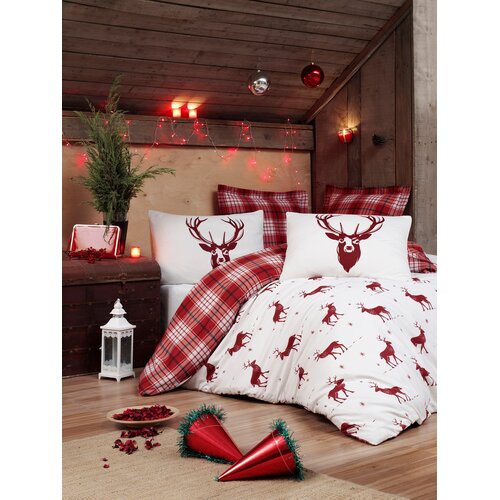 Aberto Design Set bračna posteljina Geyik, 200x220cm, bijela Slike