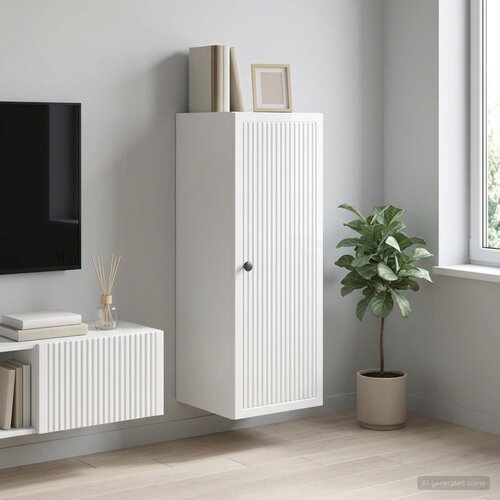  Ormar za montažu na zid Bijela visokog sjaja 33 x 34,5 x 90 cm Cijene