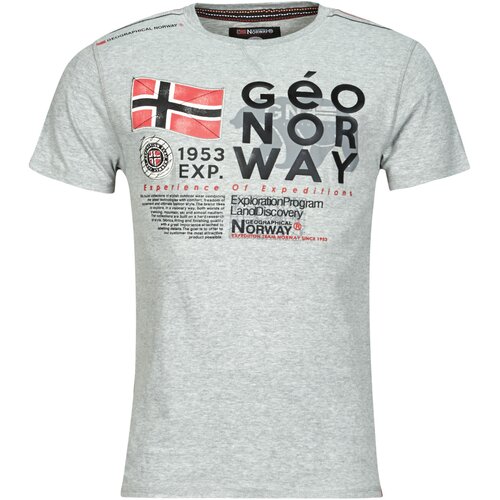 Geographical Norway Majice s kratkimi rokavi JIVY Siva Cene