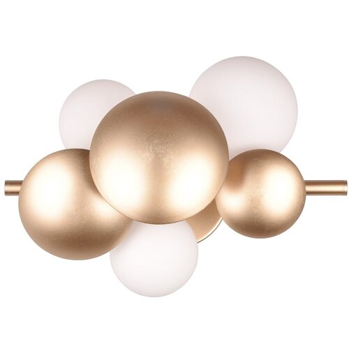 Trio Select Bela/zlata stenska svetilka Bubble &amp;ndash; Slike