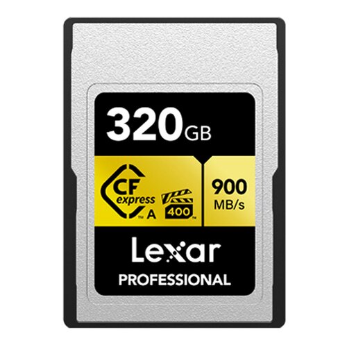 Lexar CFexpress 320 GB tip A 900MB/s profesionalna memorijska kartica zlatna Slike