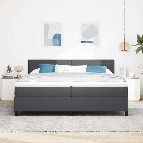  s opruga kutije Tamno siva i bijela 200 x 200 cm Slike