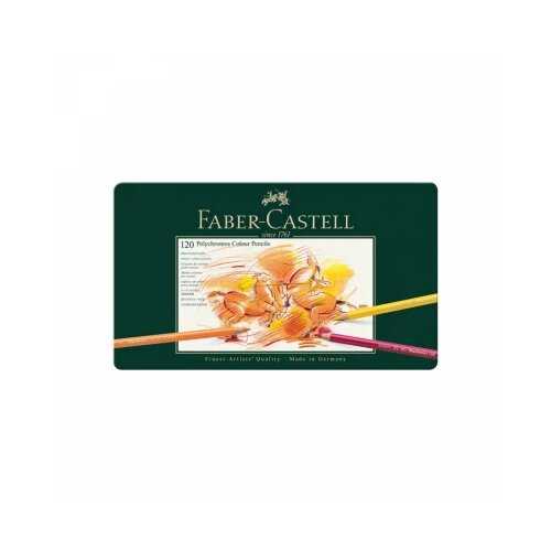 Faber-Castell Drvene bojice Polychromos 1/120 110011 u metalnoj kutiji Slike
