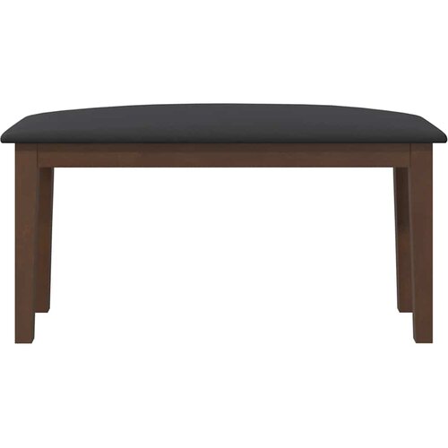  Klupa 90 cm smeđa puna drvena guma Slike