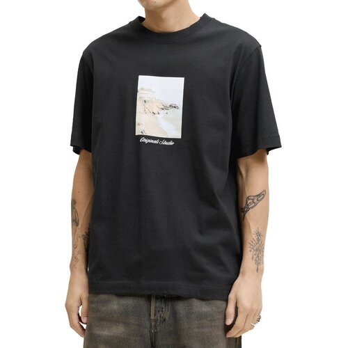Jack &amp;amp; Jones Mu&amp;scaron;ka majica Jornorrebro Photo Tee Ss Crew Neck Ln, Crna Slike
