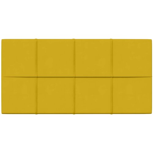  Zidna uzglavlja 12 pcs Žuta 60 x 30 cm Bar&amp;scaron;un Slike