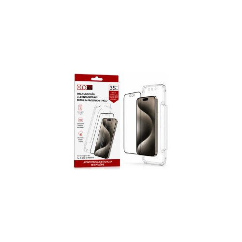  OneS za&amp;scaron;titno staklo sa aplikatorom za iPhone 15 Pro Max Clear Slike