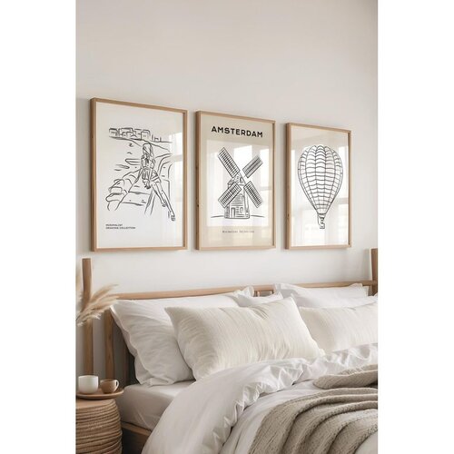 WALLXPERT &Ccedil;-300542 - 5070 vi&scaron;enamenski set dekorativnog slikanja (3 komada) Cene