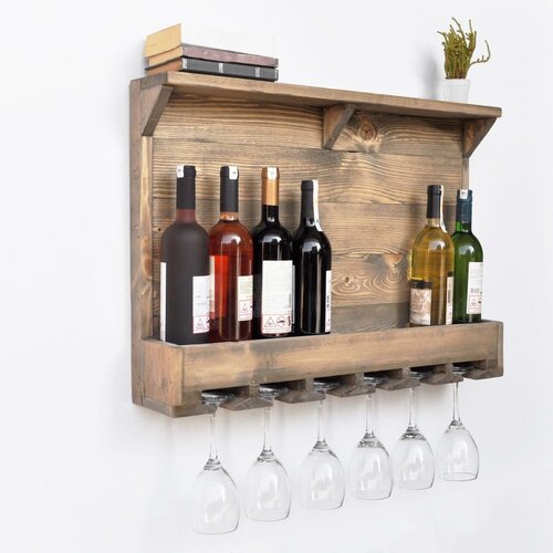 Woody Fashion polica za vino Icki010 Slike