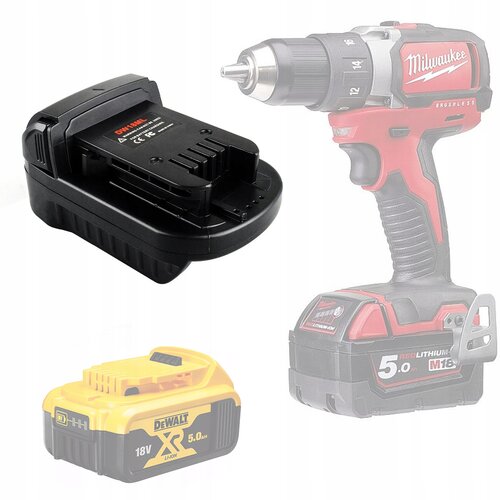 Rosfix ADAPTER / PRETVORNIK ZA 18V BATERIJE DEWALT V 18V BATERIJE MILWAUKEE (DW18ML), (22113251) Cene