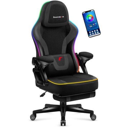 Huzaro gejmerska stolica force 4.6 rgb black mesh smart Cene