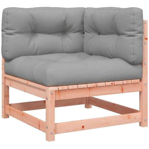  Kutna vrtna sofa s jastucima od masivnog drva duglazije Smeđa Slike