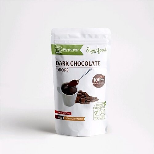 The best of nature Crna čokolada 100% drops, organska 100g, wao Cene