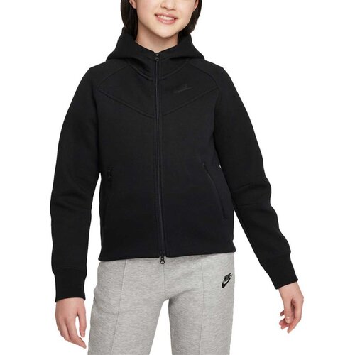 Nike dukserica za devojčice G NSW TCH FLC HD FZ LS FD2979-010 Cene