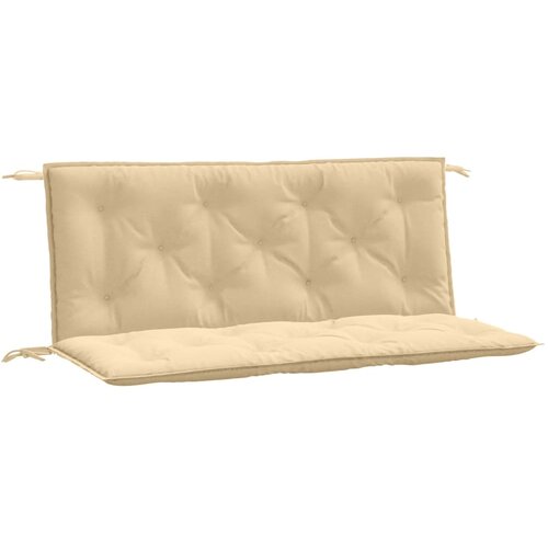  Jastuci za vrtnu klupu 2 kom svjetlosivi 120x50x7 cm tkanina Slike