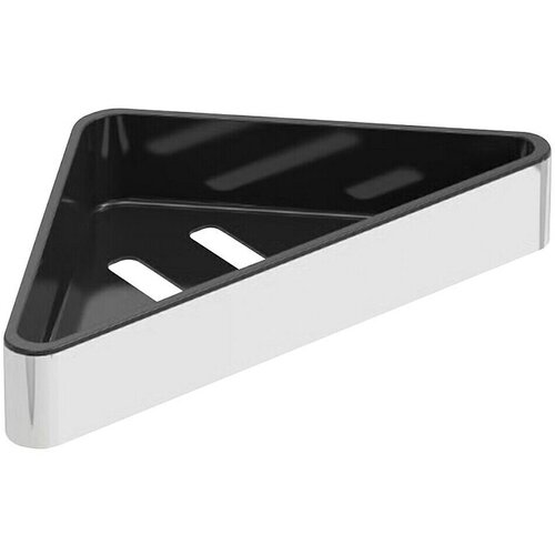  Kutna košarica za tuš kabinu (27,5 x 15 x 4,5 cm, Crna, Kromirano) Cijene