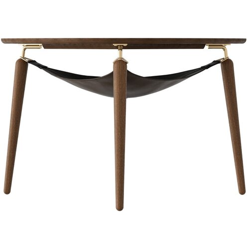 UMAGE Smeđi okrugao stolić za kavu od punog hrasta &amp;oslash; 80 cm Hang Out &amp;ndash; Slike