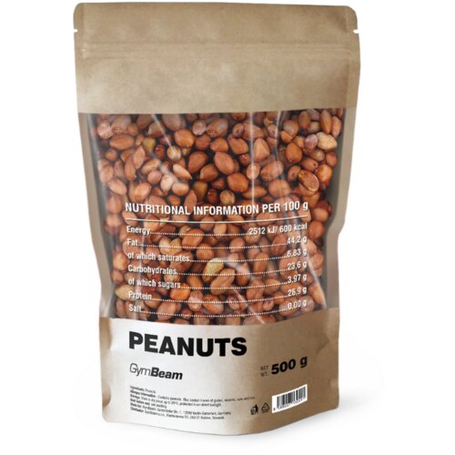 GymBeam kikiriki 500 g bez ukusa Slike