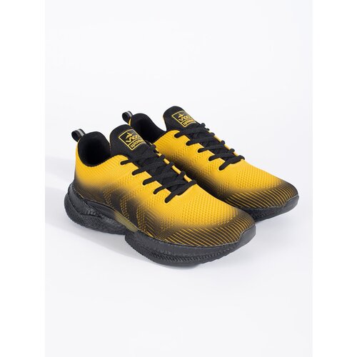 VICO Yellow and black comfortable men's sports shoes Cene
