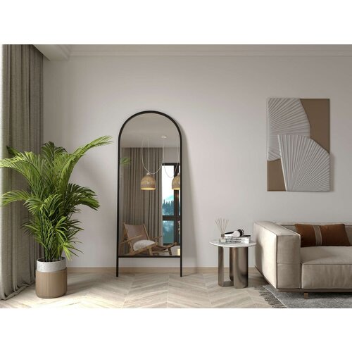 Hanah home podno ogledalo basiko, 70 cm x 180 cm, crno Cene