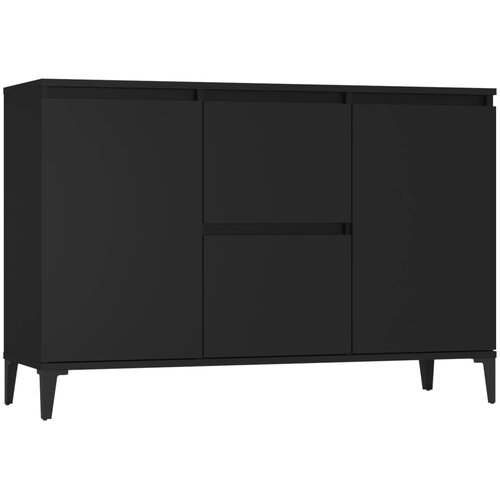 Maison Chic Komoda - Predalnik črna 104x35x70 cm iverna plo&amp;scaron;ča, (21716235) Slike