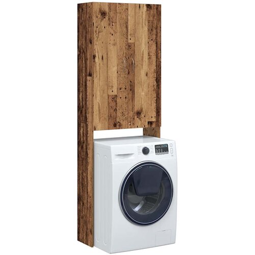 VidaXL Ormar za perilicu rublja staro drvo 64x25,5x190 cm Slike