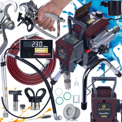 Rosfix Bravo Lakirna Enota &ndash; 2200 W, 25 Mpa, 3 L/Min, Elektronska Regulacija, LCD, Brezkrtačni Motor | Serija Hyperelite, (5000212326) Cene