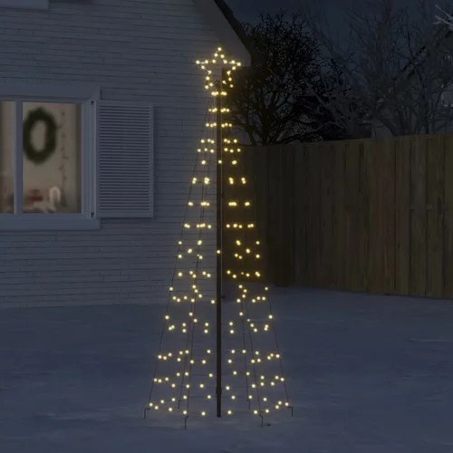 vidaXL Svjetlo za božićno drvce sa šiljcima 220 LED tople bijele 180cm