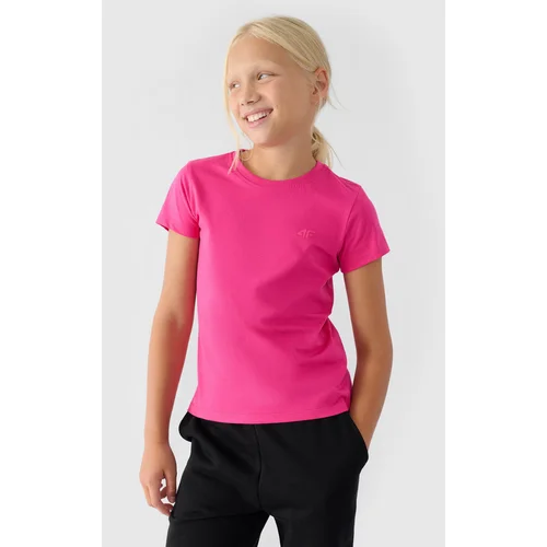 4f Girls T-shirt Smooth Cotton Fuchsia JWMM00TTS