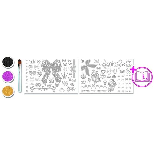 Mehano tattoo set glitza art - cutie bow Slike