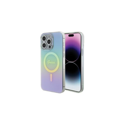  ORIGINALNA TORBICA GUESS IML IRIDESCENT MAGSAFE HARDCASE GUHMP15LHITSQ ZA IPHONE 15 PRO TIRKIZNA Cijene