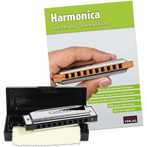 Cascha hh 1630 en master edition blues set diatonična ustna harmonika