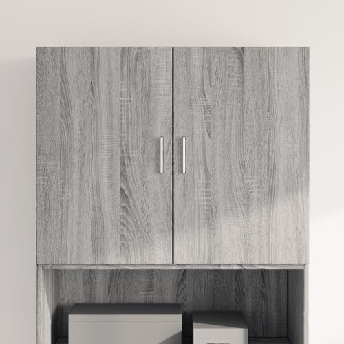 vidaXL Stenska omarica siva sonoma 80x42,5x64 cm inženirski les Cene