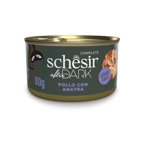 Schesir after dark konzerva za mačke - piletina i pačetina 80g Slike