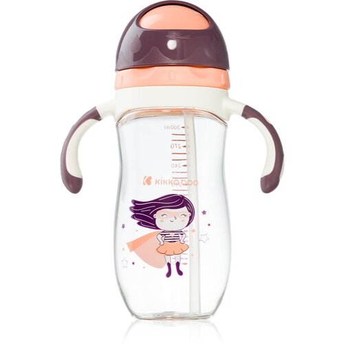 Kikka Boo Sippy Cup with Straw &amp;scaron;alica sa slamkom 12 m+ Supergirl 300 ml Slike