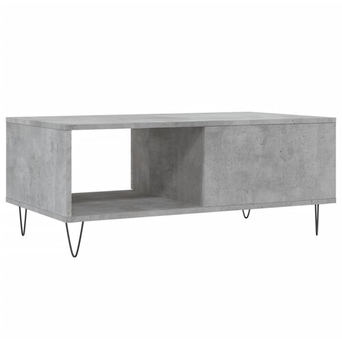  Stolić za kavu boja betona 90x50x36,5 cm konstruirano drvo Siva Slike