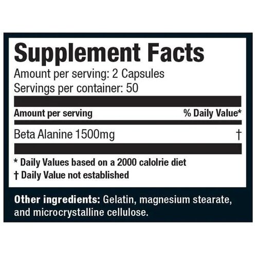 Ultimate Nutrition beta alanine 750mg - pobolj&amp;scaron;ajte performanse i odložite umor Slike