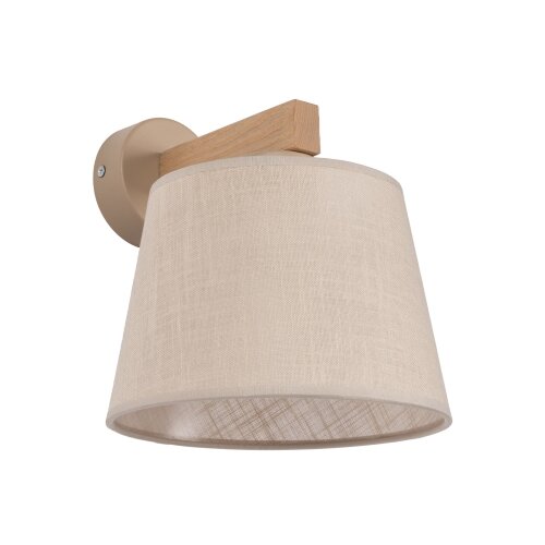 Brilagi - Zidna lampa LATTE SABIA 1xE27/15W/230V borovina/bež Slike