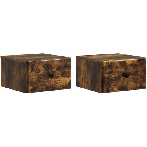  Stenski nočni omarici 2 pcs Dimljen hrast 34,5 x 33 x 20 cm, (5000209490) Cene