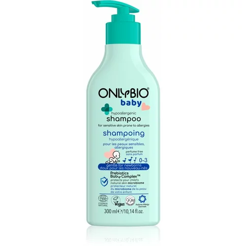 OnlyBio Baby Hypoallergenic blagi šampon za djecu od prvih dana 300 ml